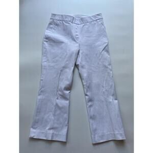 SPANX On-the-Go Kick Flare Pants Womens M White Stretch‎ Shaping Office Classic